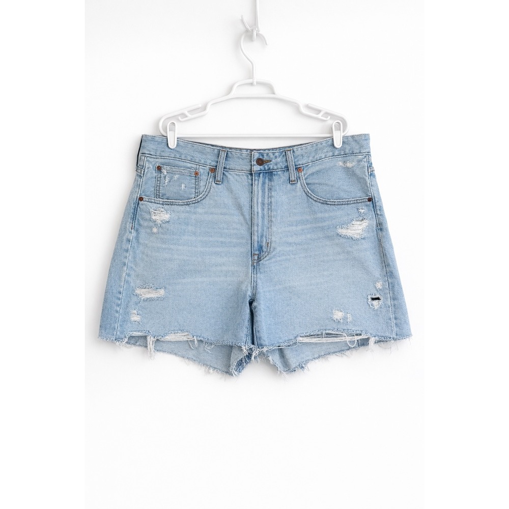 Madewell Light Blue Distressed Denim Jean Shorts